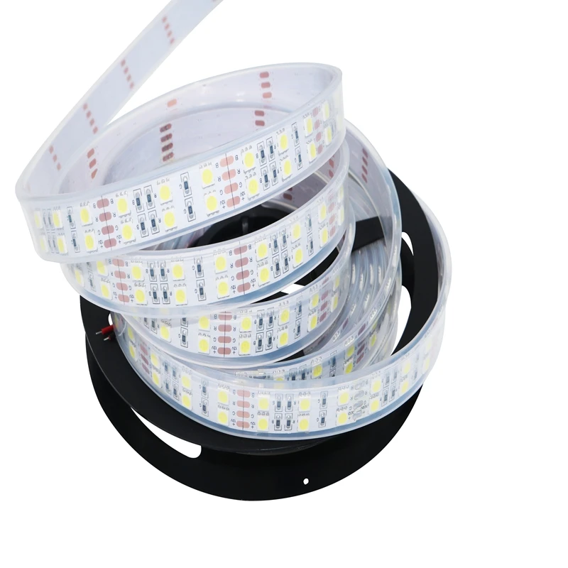 KZKRSR двухрядная Светодиодная лента RGB/белый теплый/белый не водонепроницаемый