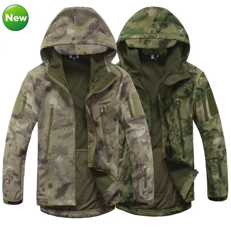 Тактическая V4.0 Мужская Мультикам Sharkskin Softshell Военная камуфляжная