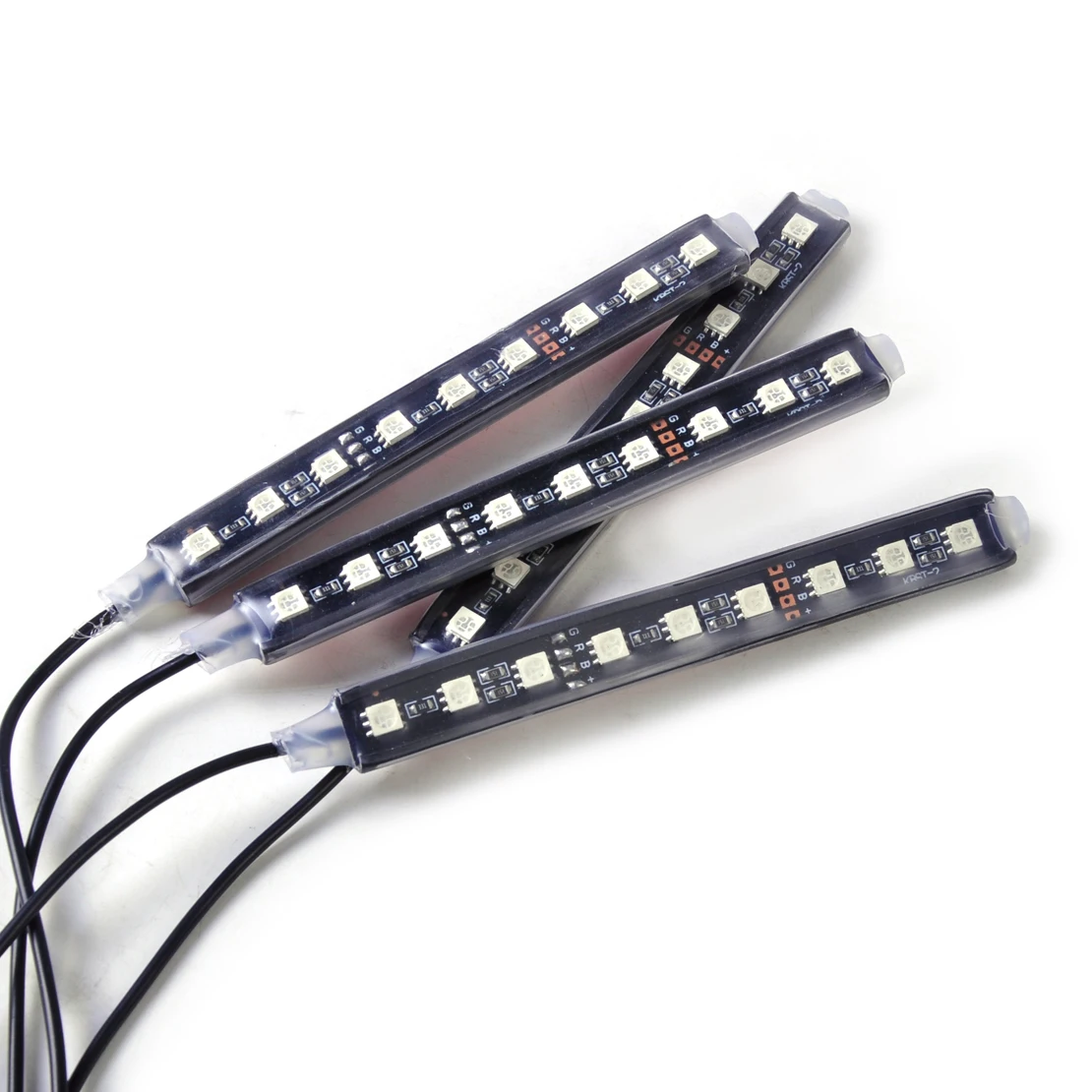 DWCX новый автомобиль 12V Интерьер пол 9 LED Декоративные атмосферные огни освещение