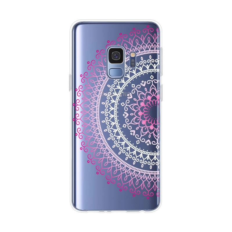 ciciber For Samsung Galaxy S9 S8 S7 S6 S5 Edge Plus S10 S10e S10+ Phone Cases Note 10 9 8 5 4 3 Soft TPU Mandala |