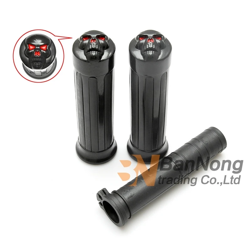 25 мм мотоциклетные черепа полосы универсальные рукоятки на руль для Honda shadow 400 750