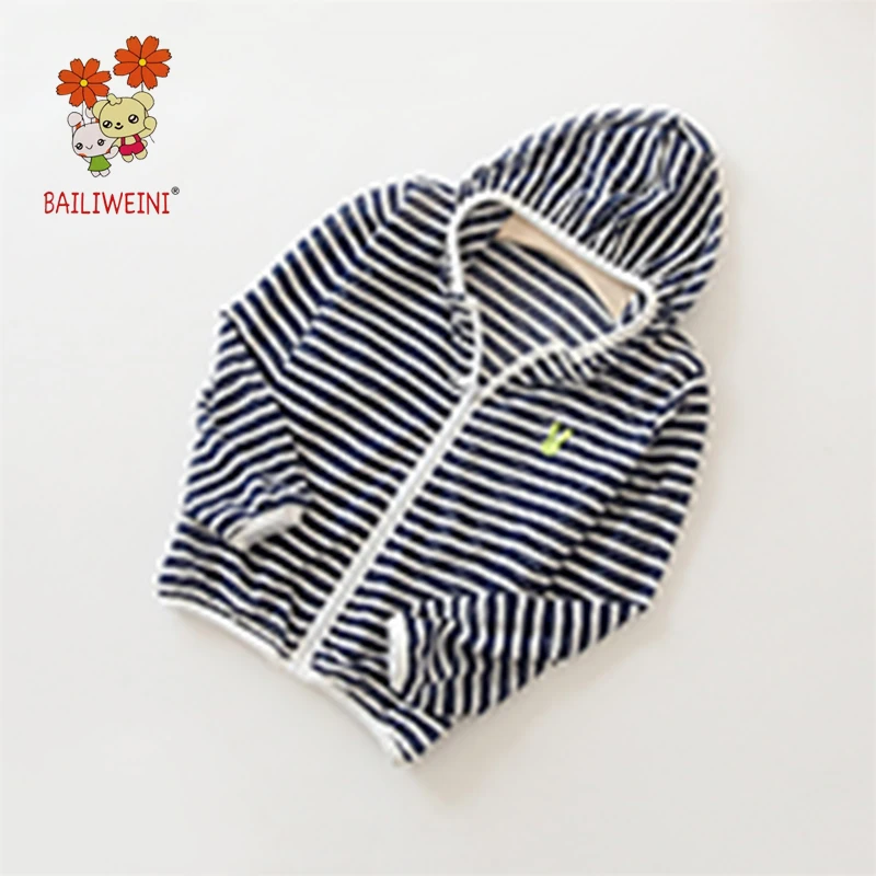 BAILIWEINI summer new children's boys and girls sun protection clothing zipper cardigan hooded thin coat | Детская одежда и