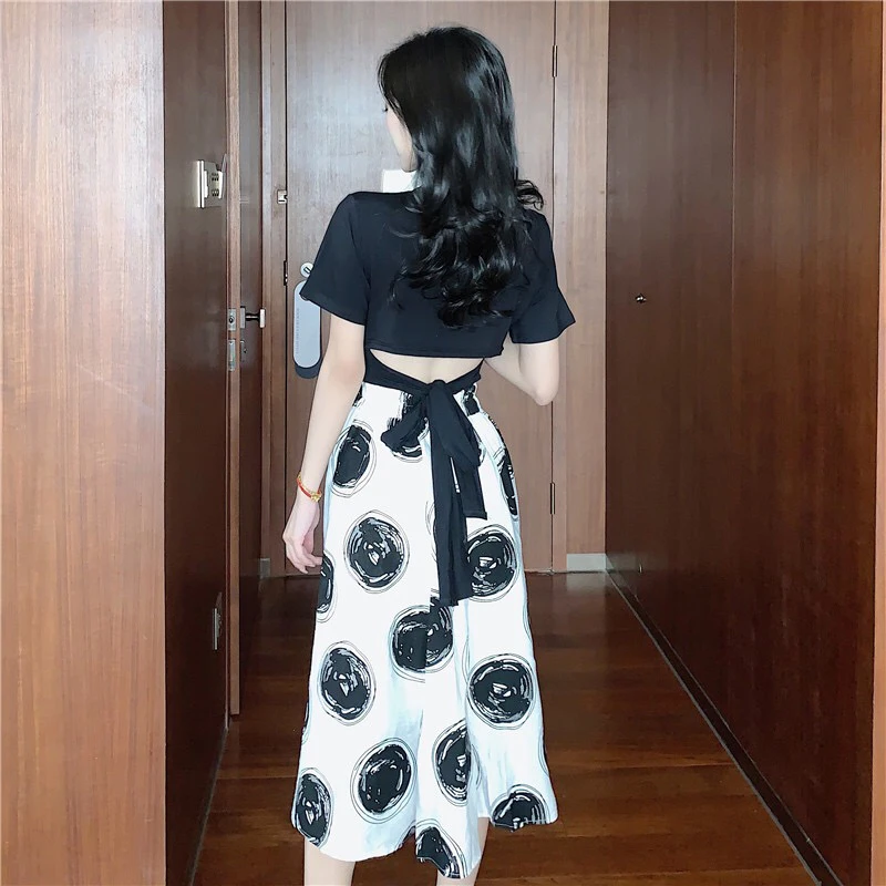 2019 Новая летняя Осенняя модная женская юбка миди длиной до колена элегантная в