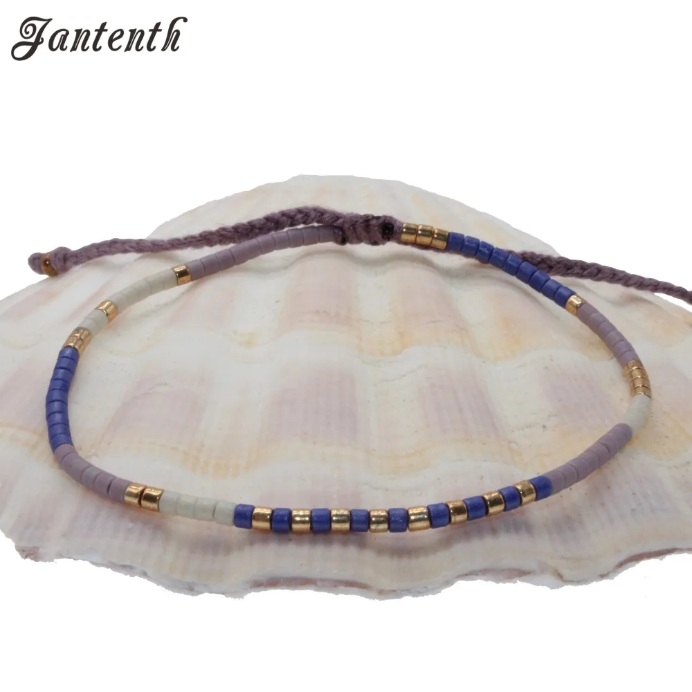 Jantenth Miyuki Beads High Quality Multicolor Handmade Bracelet Cotton Rope Summer Bohemia Friendship Women Jewelry | Украшения и