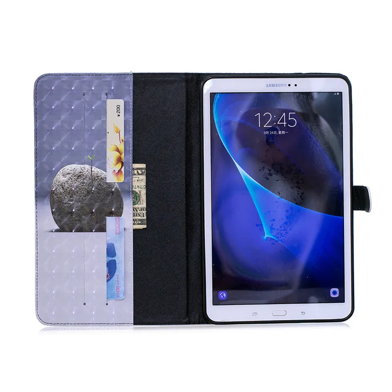 Чехол для samsung Galaxy Tab A6 6 10,1 T585 T580 SM-T585 3D мультфильм PU кожаный чехол Защитный чехол планшет крышка