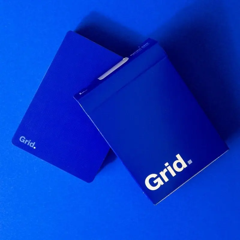 

Grid v2 Typographic Playing Cards Poker Size Deck USPCC Custom Limited Edition Magic Props