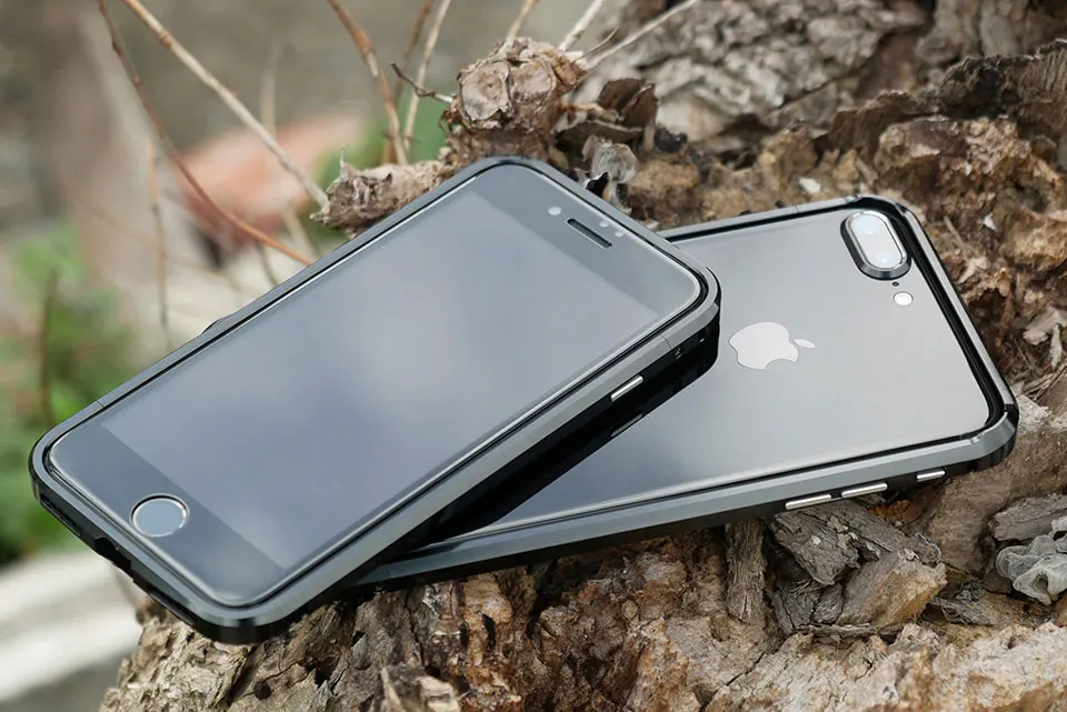 shiny black DEVILCASE тип один бампер для iPhone 7 7 плюс мода Алюминиевый сплав металлический каркас для iPhone7 7 - Цвет: shiny black
