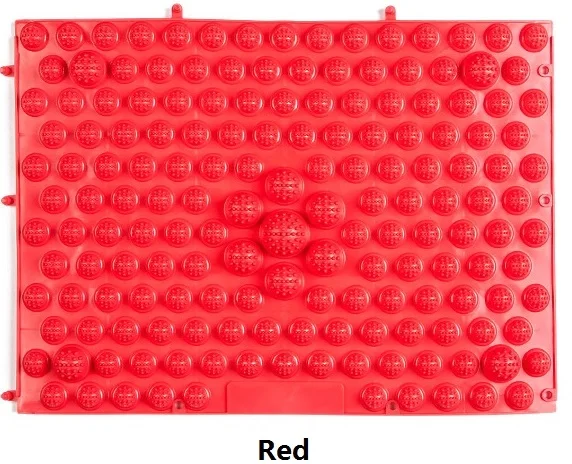 Red 1 шт. подушка для массажа ног Рефлексология иглоукалывание прижигание ног давление пластины кровообращение коврик для сиацу забота о здоровье 29*39 см - Цвет: Red