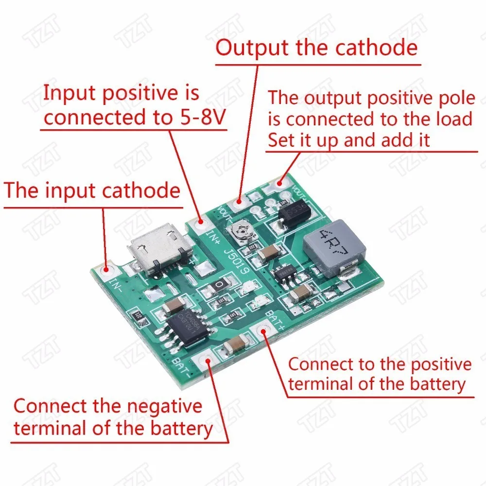 Плата зарядного устройства для литий ионного аккумулятора 18650 3 7 в 4 2 стандартный