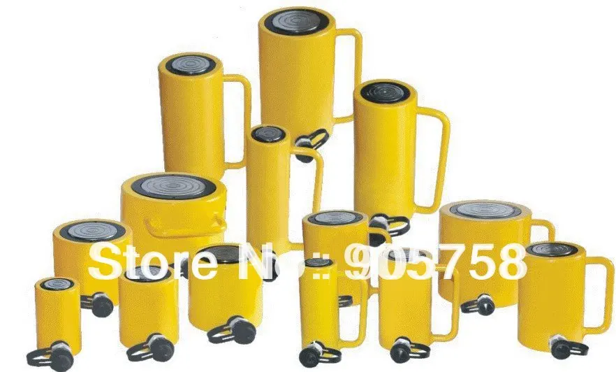 Гидравлический домкрат длинного типа с гидравлическим разъемом возможностью