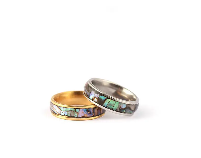 

Titanium Band Shell Wedding Shell Rings Men'S Steel Colored Stainless Ring Ring
