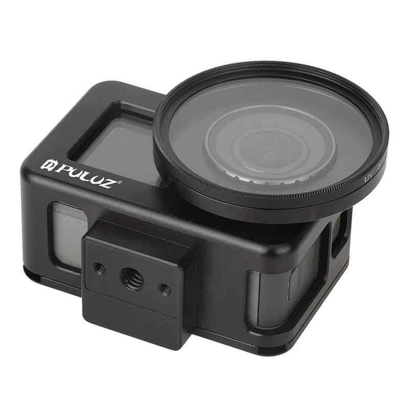 

Sports camera CNC Aluminum protective cover frame Housing with UV Filter for dji osmo action camera Accessories