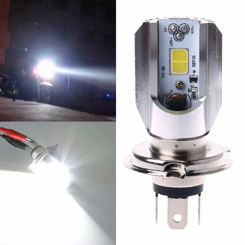 Светодиодный налобный фонарь для мотоцикла H4 6 80 в 12 Вт|Передние LED-фары авто| |