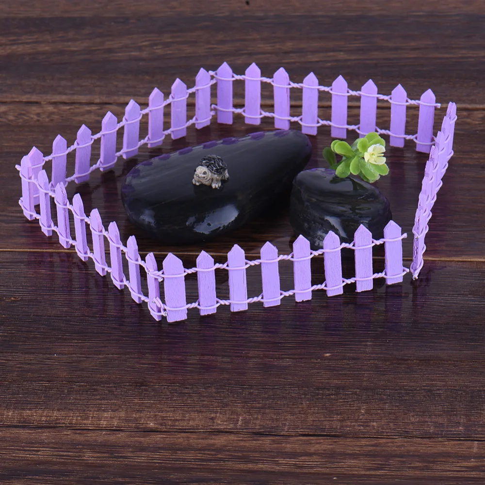 Миниатюрный маленький деревянный забор микро кукольный домик горшок для