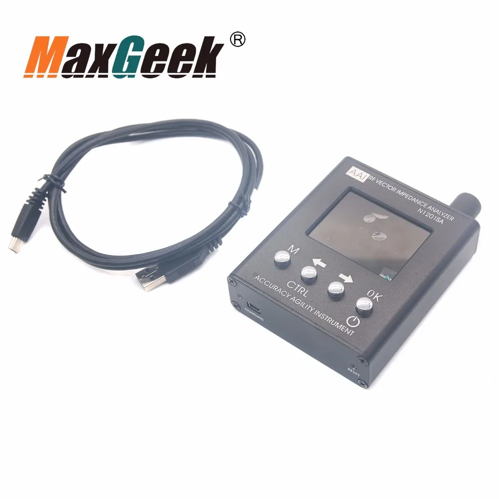 Анализатор антенны Maxgeek N1201SA + NFC RFID тестер векторного сопротивления RF измеритель