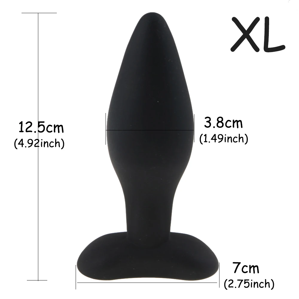 Анальная пробка 3 размера силиконовая большая стандартная эротические игрушки