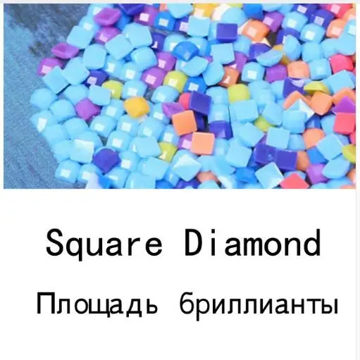 square 5D DIY Алмазная картина с животным оленем, Алмазная мозаика для дома, гостиной, квадратные круглые стразы, вышивка крестиком, YY - Цвет: square