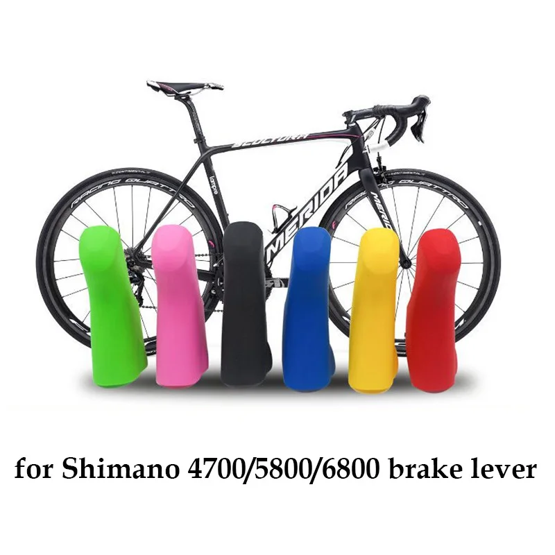 1 пара силиконовая крышка для рычага тормоза Shimano 4700/5800/6800 6 цветов|bicycle brake lever|brake
