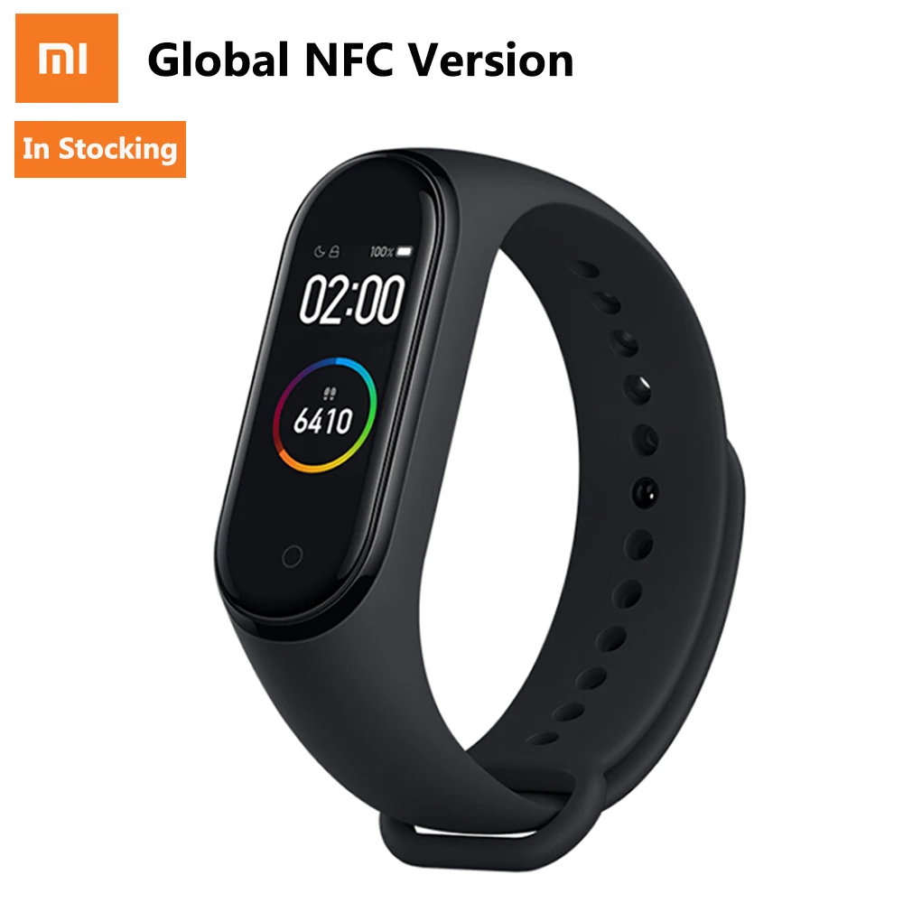 Оригинальный Смарт браслет Xiaomi Mi Band 4 Bluetooth 5 0 с цветным экраном 135 мАч