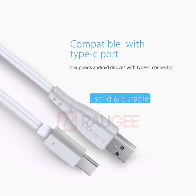 Кабель Raugee Type-C USB 1 м для зарядки и передачи данных адаптер зарядный кабель Blackview