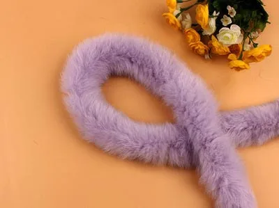 purple 2 метра, Meetee, 6 см, искусственный кроличий мех, лента, отделка ленты, сделай сам, ручная работа, пуховик, Декор, Швейные сумки, аксессуары для одежды, ремесло - Цвет: purple