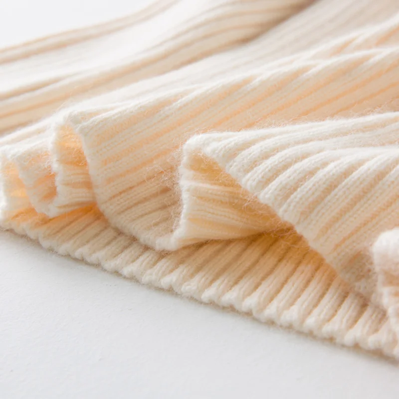 Женский модный кашемировый свитер с высоким воротом белый черный серый длинным