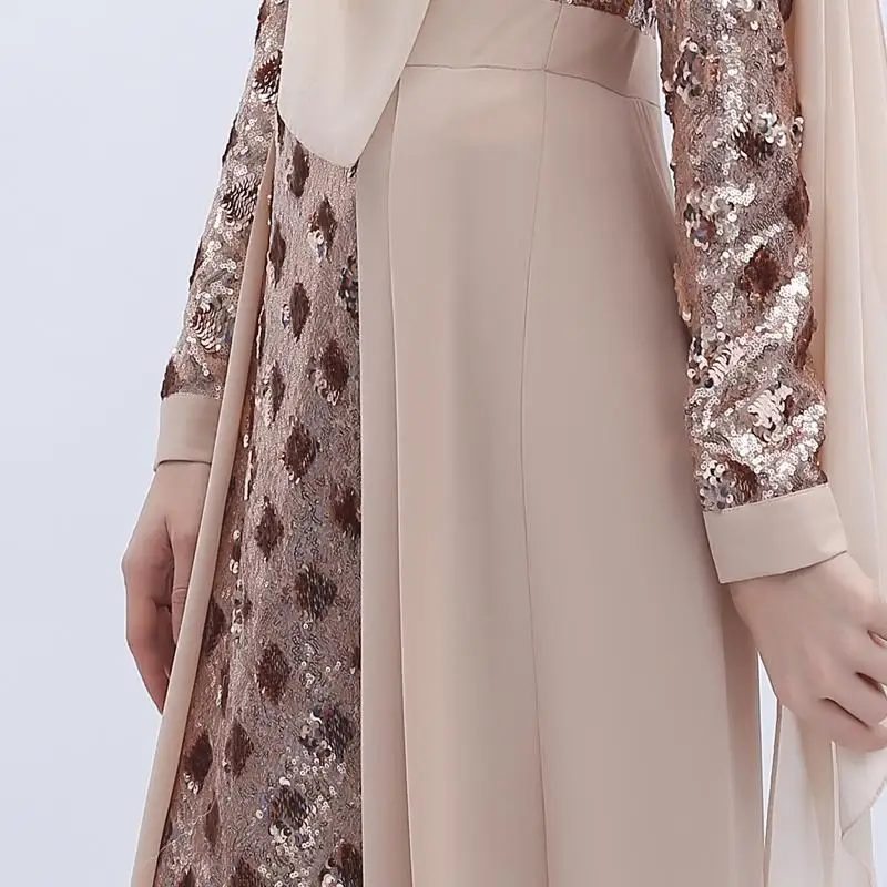 Abaya, Женское Платье макси с длинным рукавом, мусульманское, Дубай, кафтан, вечерние, арабское, средне-восточное платье, мусульманская одежда, Рамадан, мода