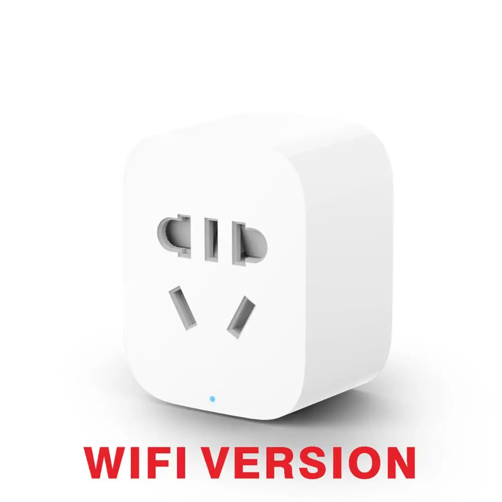 WIFI Socket Оригинальные Xiaomi Mi умная розетка приложение дистанционное управление таймер мощность Plug обнаружения ZigBee Версия светодиодный индикатор - Цвет: WIFI Socket