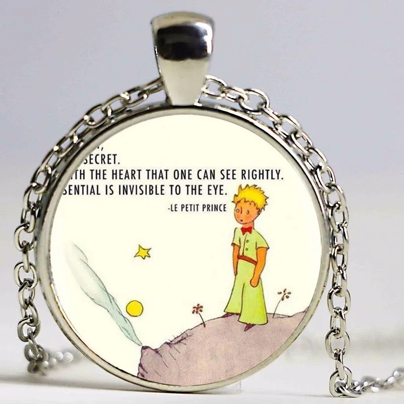 Новый Маленький принц кулон ожерелье стеклянный фильм фото ювелирные изделия
