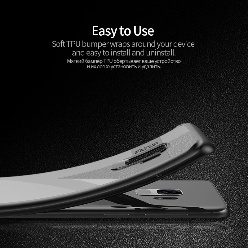Amzboon Luxury Crystal Clear case For Samsung S9 Soft Silicone Hard Acrylic Phone Back Cover Case S8 Plus | Мобильные телефоны и