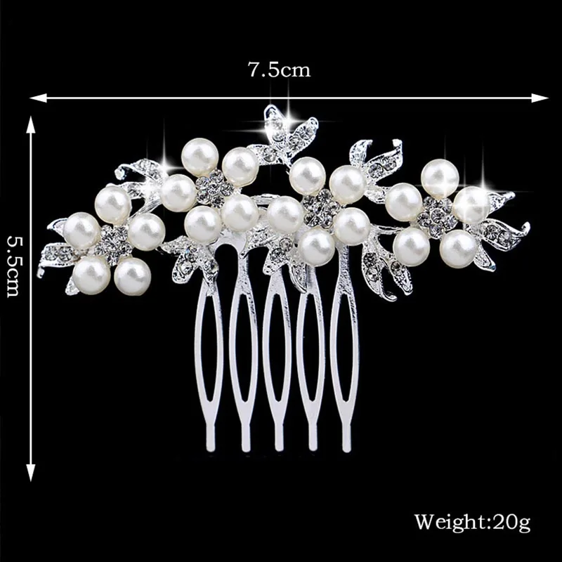 Свадебные гребни для невесты FORSEVEN свадебные украшения волос аксессуары ручной