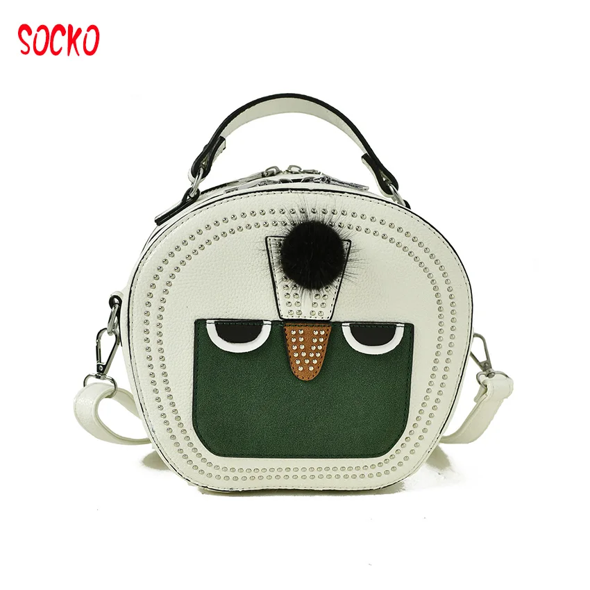 

2018 Бесплатная доставка, новая мода, Прошитые маленькие сумки на плечо для женщин, Портативная сумка на плечо с мультяшным принтом птицы D42