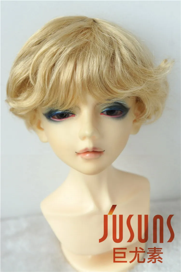 

JD420 1/4 1/3 модные короткие курчавые волосы BJD синтетические мохеровые кукольные парики Размер 7-8 дюймов 8-9 дюймов модные кукольные волосы MSD SD р...