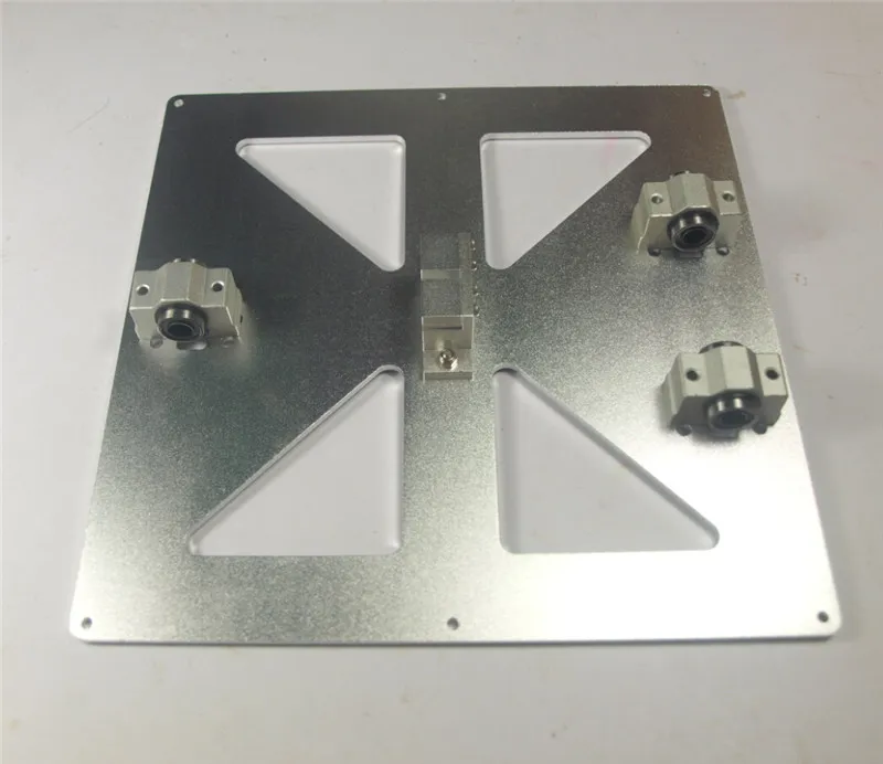 

A Reprap Mendel SCV8UU SC8UU metal upgrade Y Carriage Plate Kit with timing belt holder for DIY Prusa I3 3 D printer