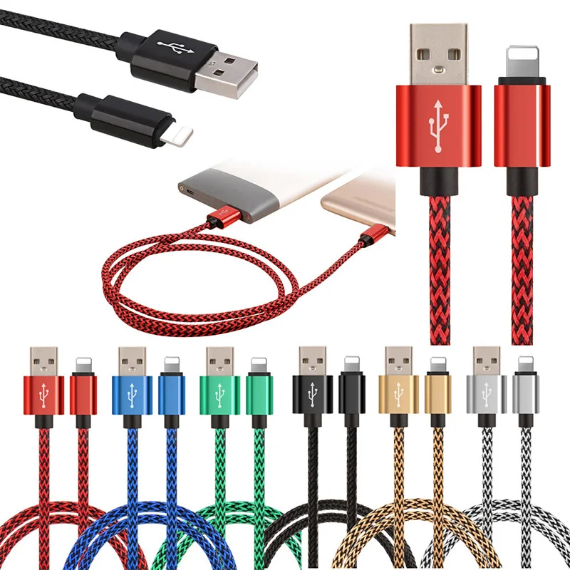 Дата-кабель USB зарядное устройство для iPhone X XR Xs Max 5 6 s 6s 7 8 Plus 5S iPad короткий длинный 20 см 1 м 2 м 3 м провод для быстрого заряда шнур