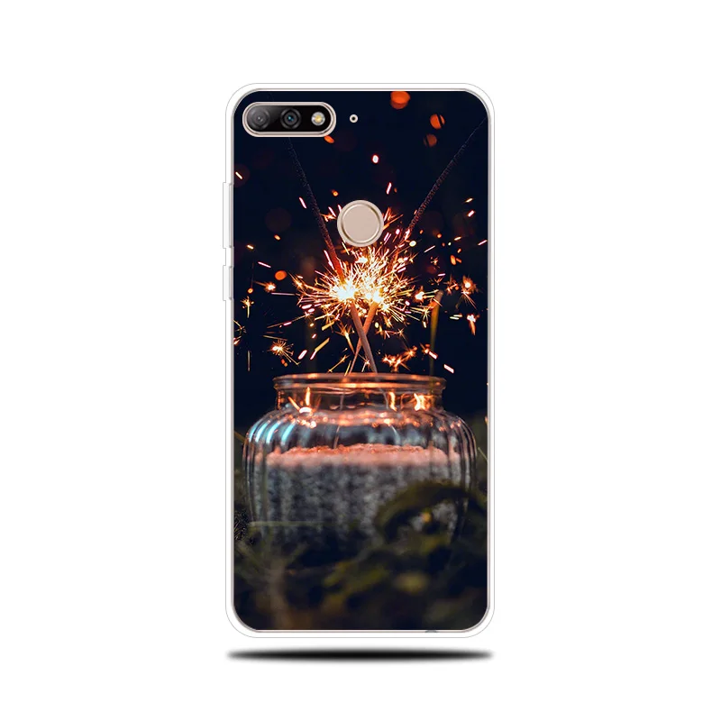Glowing Bottles Silicone Case for Huawei Y5 Y6 II Prime 2017 2018 Cover Couqe Y7 Pro Y9 2019 Phone |