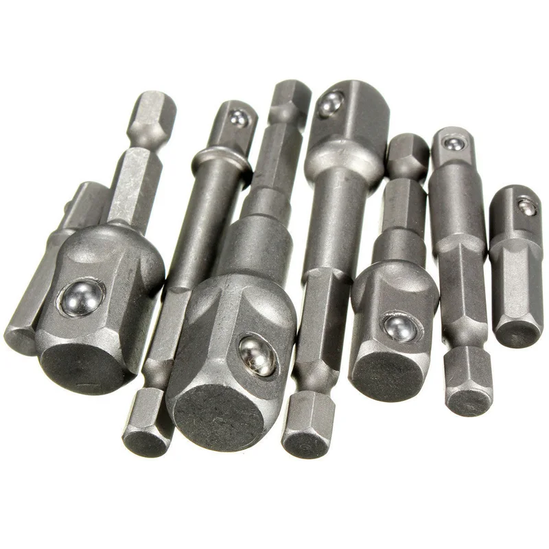 Набор гнездо адаптер для 1/4 &quot3/8&quot 1/2 &quotДрайвер сверла 8 шт. шестигранный