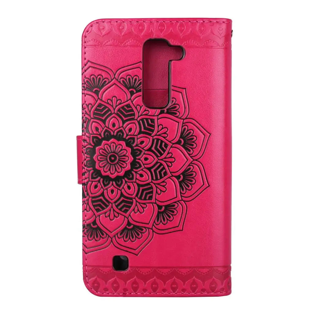 Флип кейс для LG K8 K 8 LGK8 350 350N цветочный чехол телефона кожаный Phoenix 2 K350 E K350E кошелек