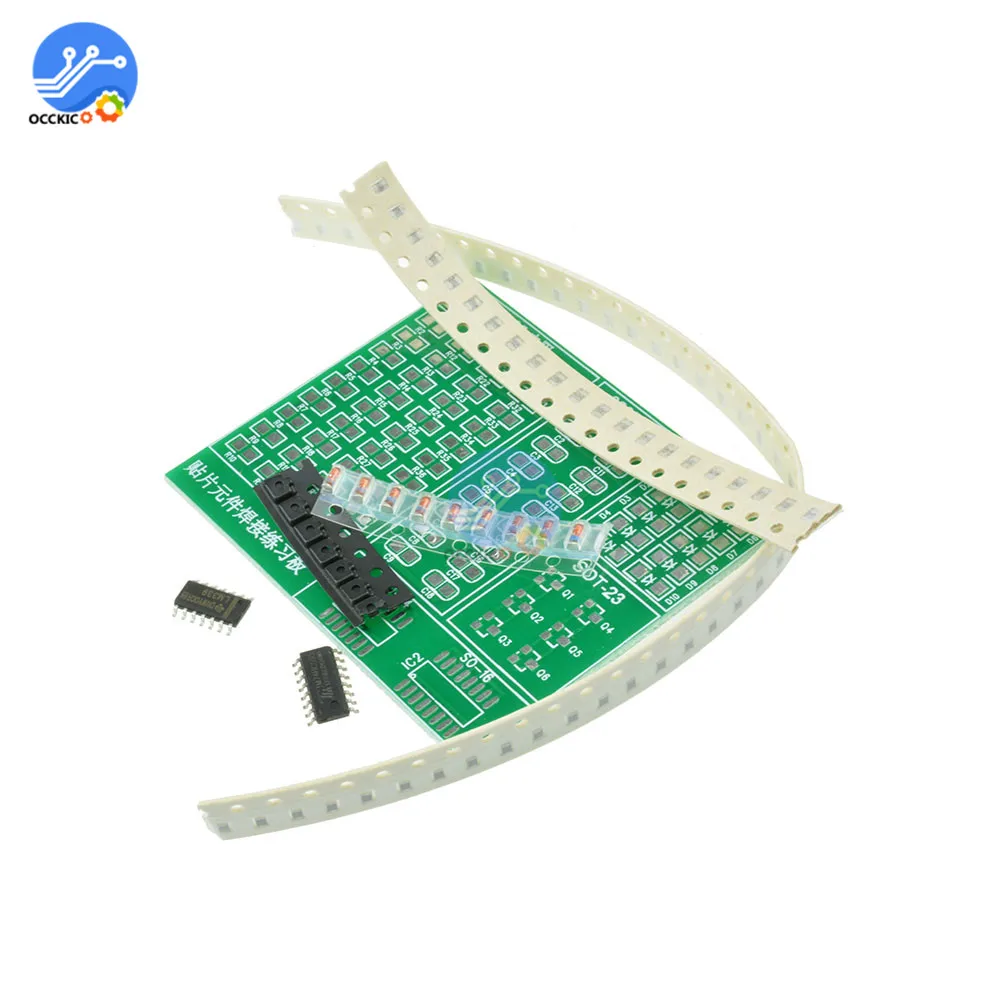 SMT SMD компонент Сварочная тренировочная доска паяльный Комплект сделай сам