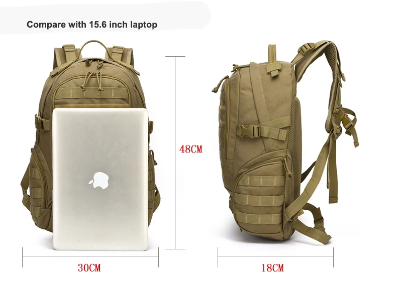35L 1050D нейлоновый тактический рюкзак, военный армейский штурмовой пакет, уличная сумка, рюкзак, мужской походный спортивный рюкзак, сумка для альпинизма
