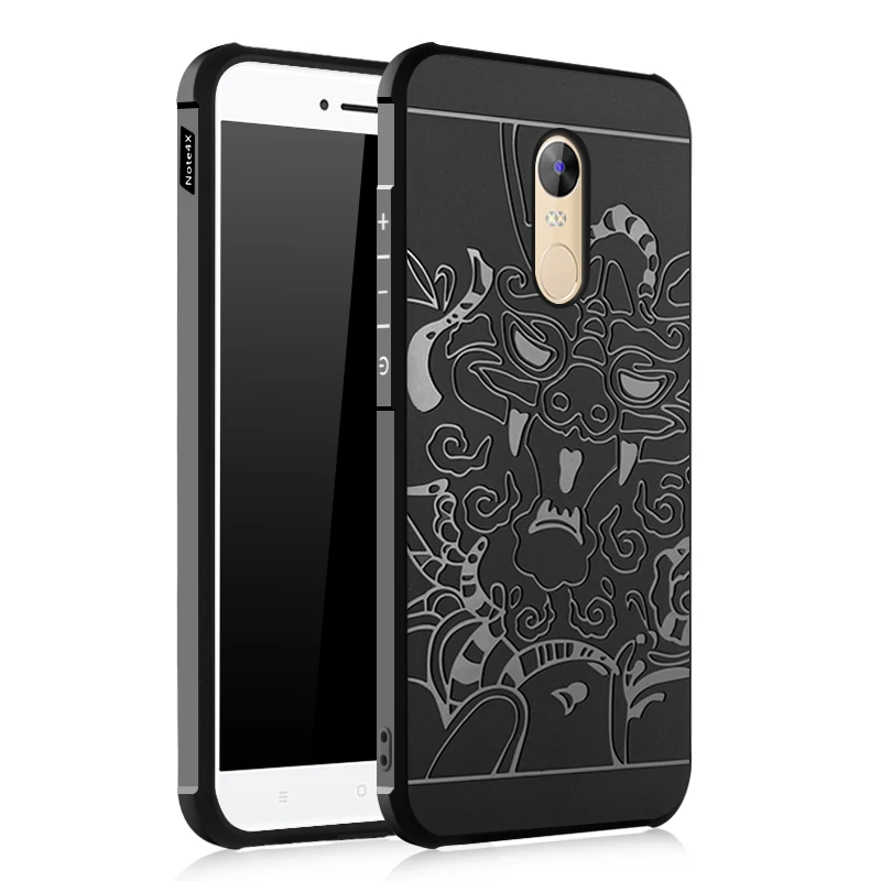 Роскошный чехол для телефона для xiaomi redmi note 4X, высококачественный силиконовый Жесткий защитный чехол на заднюю панель для xiaomi redmi note 4x, чехол для телефона - Цвет: black 02