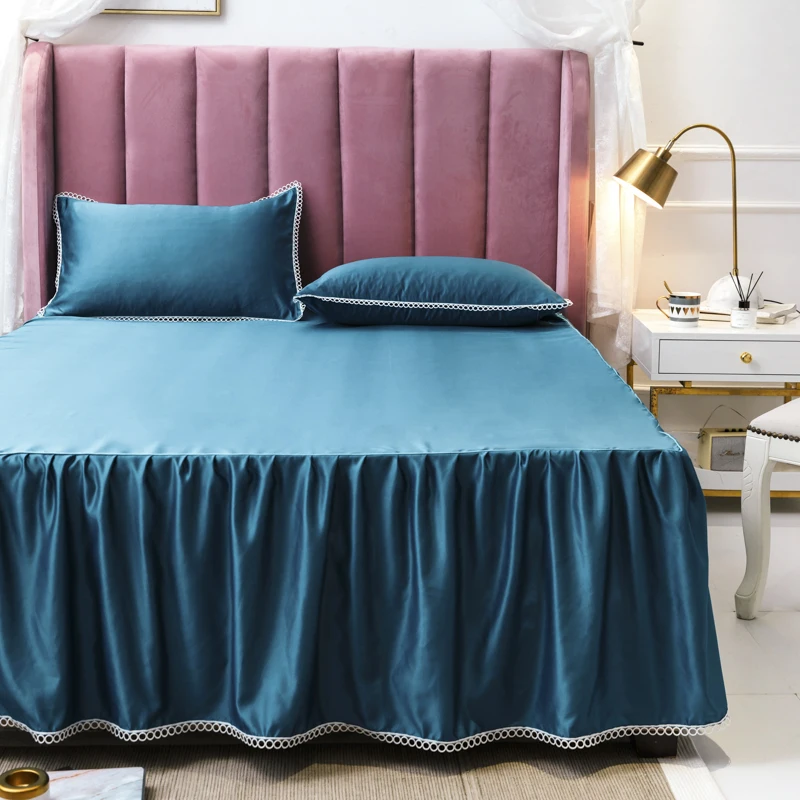 Комплект постельного белья роскошный свадебный комплект из потертого шелка