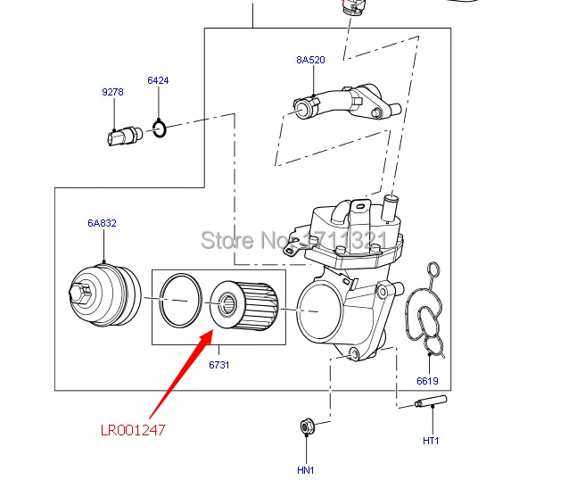 LR001247 масляный фильтр двигателя для Land Range Rover Evoque 2012-freelander 2 2006-высококачественный автомобильный топливный фильтр части топливной системы