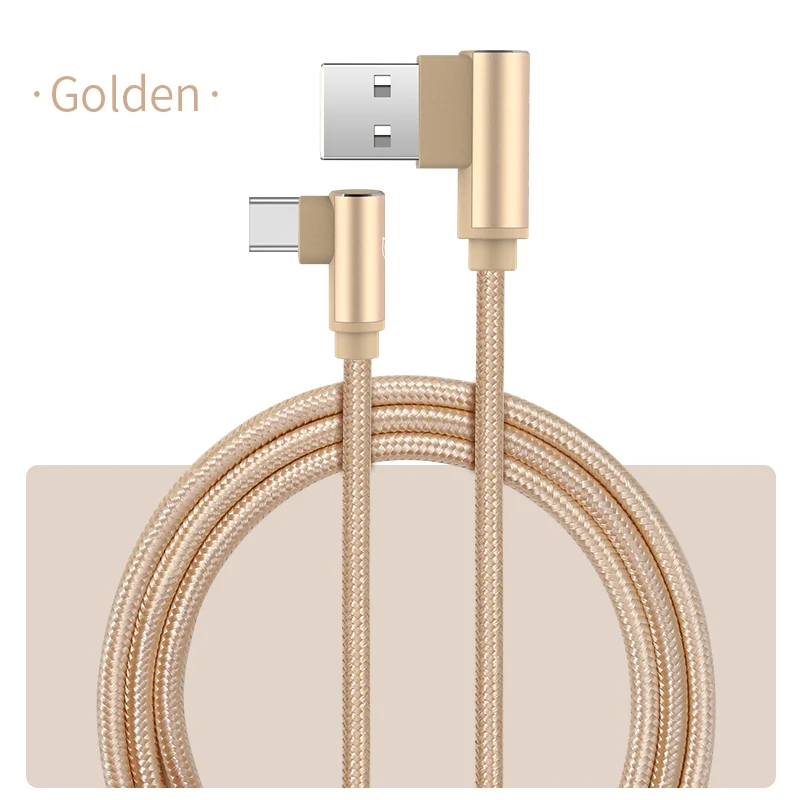 SmartDevil Быстрая зарядка кабель для samsung S10 S9 usb type C Android телефон Универсальный 90 градусов шнур данных для huawei нейлоновый кабель