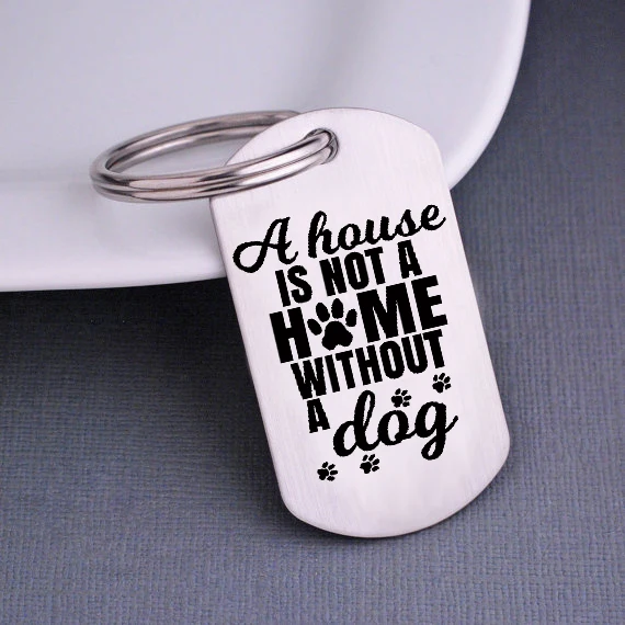 Новинка 2018 цепочка с квадратными буквами брелок для ключей дом не дома без собаки