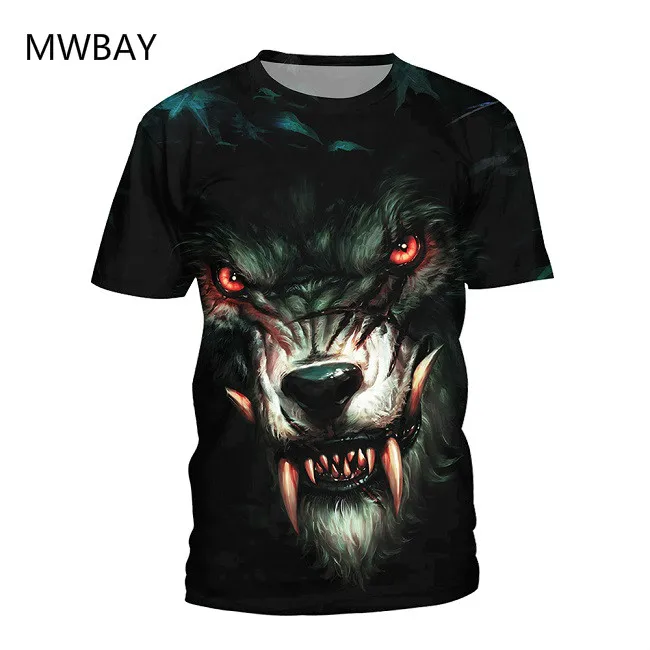 MWBAY 2018 новый летний хип хоп Футболка Для женщин 3D с принтами животных
