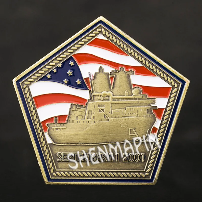 Памятная монета США Арлингтон военно-морской флот и ВВС вызов Пентагон военные