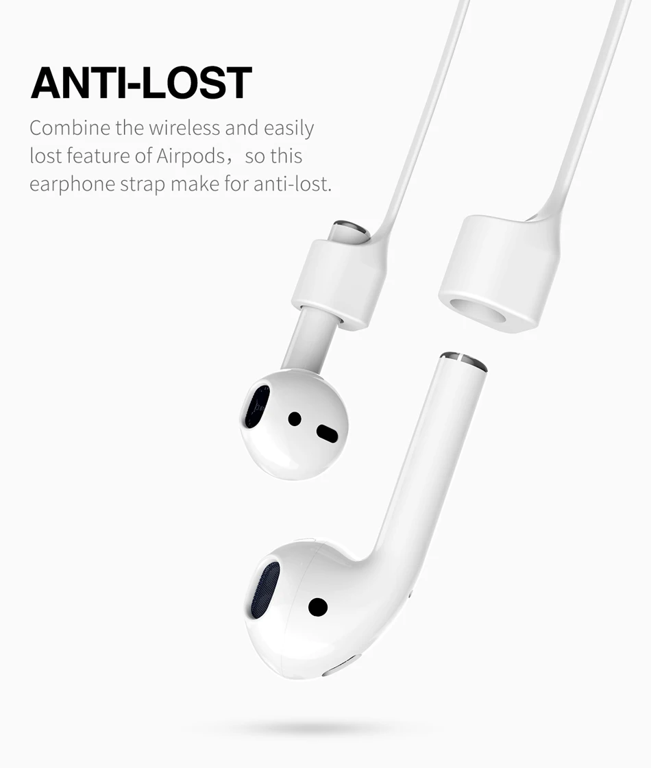 Baseus наушники ремешок для Apple Airpods анти потеря ремень Магнитная Петля веревка для Air Pods силиконовый шнур-кабель