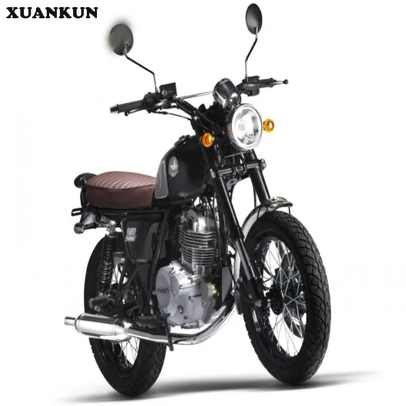 XUANKUN Cafe Racer 125/200 мотоциклы с гальваническим покрытием выхлопная труба глушитель