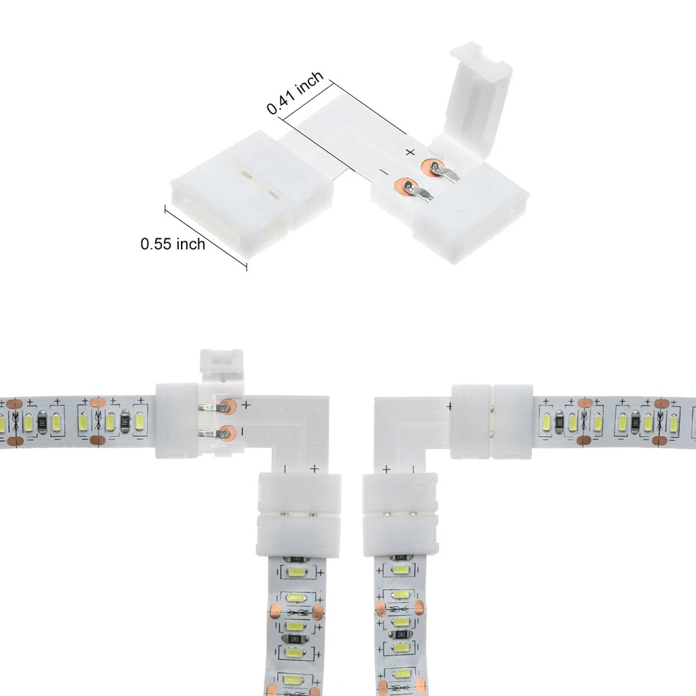 Разъем для светодиодной ленты 2 контакта 3 4 5 контактов 10 мм L форма/T форма/X форма